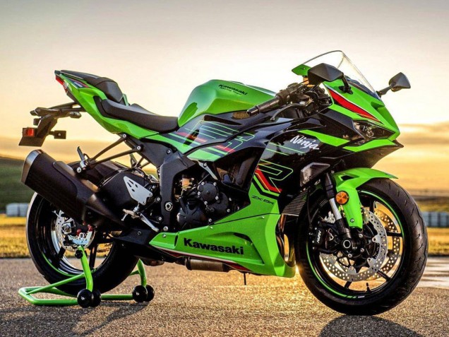 2023-2025 Green Black Kawasaki ZX6R Motorcycle Fairings Australia