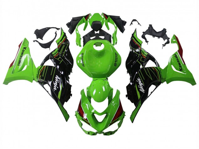 2023-2025 Green Black Kawasaki ZX6R Motorcycle Fairings Australia