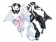 2023-2025 Black White with Flower Kawasaki ZX6R Motorcycle Fairings Australia