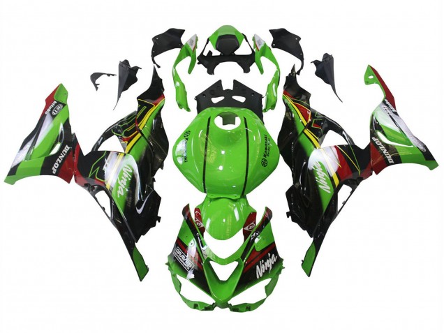 2023-2025 Green Black Red Yellow Dunlop Kawasaki ZX6R Motorcycle Fairings Australia