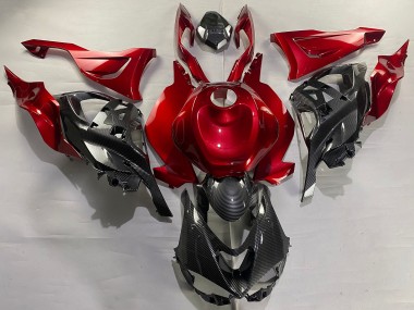 2023-2025 Red Carbon Fiber Kawasaki ZX6R Motorcycle Fairings Australia
