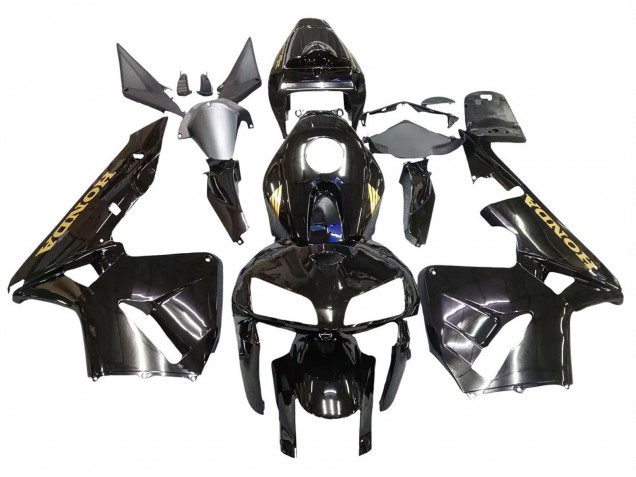 2005-2006 Black with Gold Logo Honda CBR600RR Motorcycle Fairings Australia