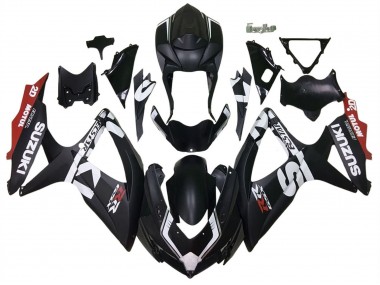 2008-2010 Matte Black Red White Suzuki GSXR 600 / GSXR 750 Motorcycle Fairings Australia