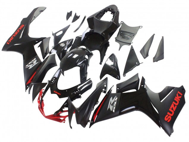 2011-2024 Black Grey Red Line Suzuki GSXR 600 / GSXR 750 Motorcycle Fairings Australia