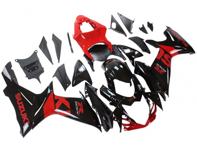 2011-2024 Red Glossy Black Suzuki GSXR 600 / GSXR 750 Motorcycle Fairing Kits Australia