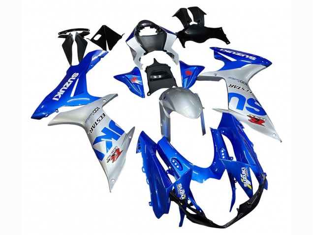 2011-2024 Blue Silver Ecstar Suzuki GSXR 600 / GSXR 750 Motorcycle Fairings Australia