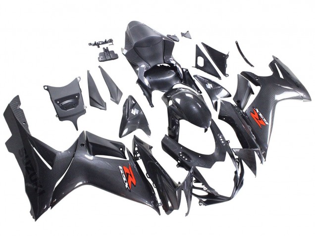 2011-2024 Black Carbon Fiber Red Suzuki GSXR 600 / GSXR 750 Motorcycle Fairings Australia