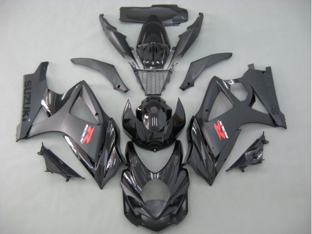 2007-2008 Matte Black Glossy Black Suzuki GSXR 1000 Motorcycle Fairings Australia