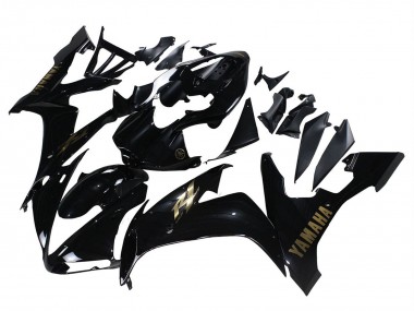 2004-2006 Glossy Black Gold Decals Yamaha YZF 1000 R1 Motorcycle Fairings Australia