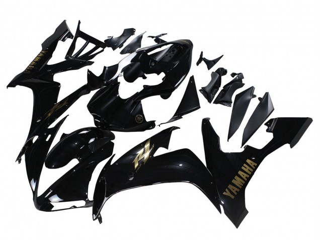 2004-2006 Glossy Black Gold Decals Yamaha YZF 1000 R1 Motorcycle Fairings Australia