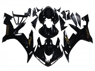 2004-2006 Glossy Black Gold Decals Yamaha YZF 1000 R1 Motorcycle Fairings Australia