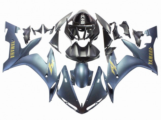 2004-2006 Dark Blue Gold Decals Yamaha YZF 1000 R1 Motorcycle Fairings Australia