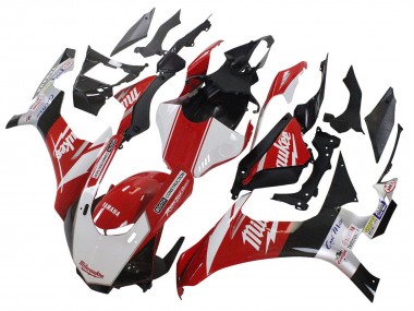 2020-2025 White Red Black Milwaukee Yamaha YZF 1000 R1 Motorcycle Fairings Australia
