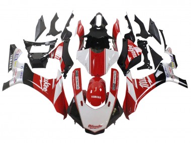 2020-2025 White Red Black Milwaukee Yamaha YZF 1000 R1 Motorcycle Fairings Australia