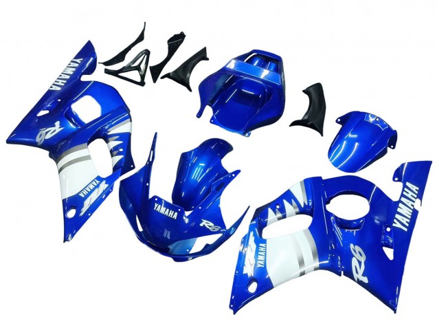 1998-2002 Blue White Yamaha YZF 600 R6 Motorcycle Fairings Australia