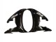2003-2004 Glossy Black White Decals Yamaha YZF R6 Motorcycle Fairings Australia