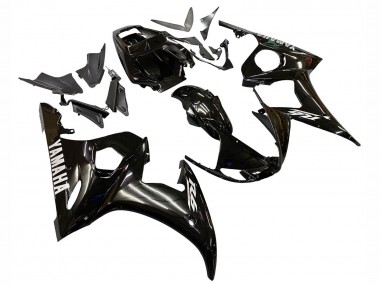 2006-2009 Glossy Black White Decals Yamaha YZF R6S Motorcycle Fairings Australia