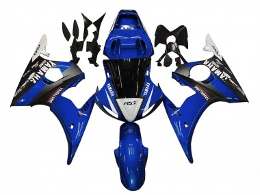 2006-2009 Blue White Glossy Black Yamalube Yamaha YZF R6S Motorcycle Fairings Australia