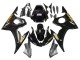 2003-2004 Glossy Black Gold Decals Yamaha YZF R6 Motorcycle Fairings Australia