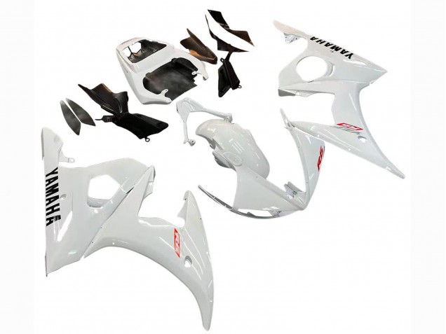 2006-2009 White Yamaha YZF R6S Motorcycle Fairing Kits Australia