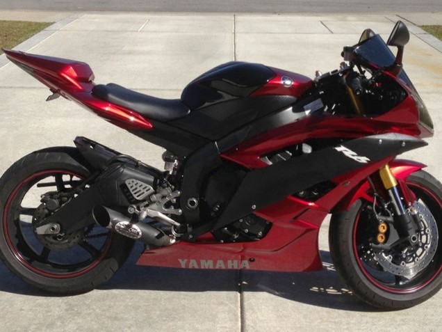 2006-2007 Red Matte Black Yamaha YZF 600 R6 Motorcycle Fairing Australia