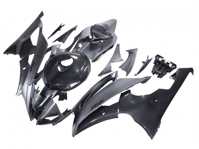 2008-2016 Grey Black Carbon Fiber Style Yamaha YZF 600 R6 Motorcycle Fairings Australia