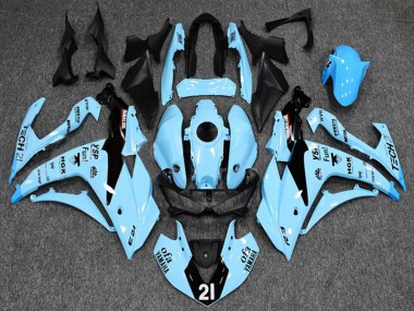 2015-2018 Light Blue Black Yamalube 21 Yamaha YZF R3/R25 Motorcycle Fairings Australia