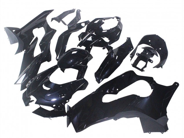 2021-2025 Glossy Black Kawasaki ZX10R Motorcycle Fairings Australia