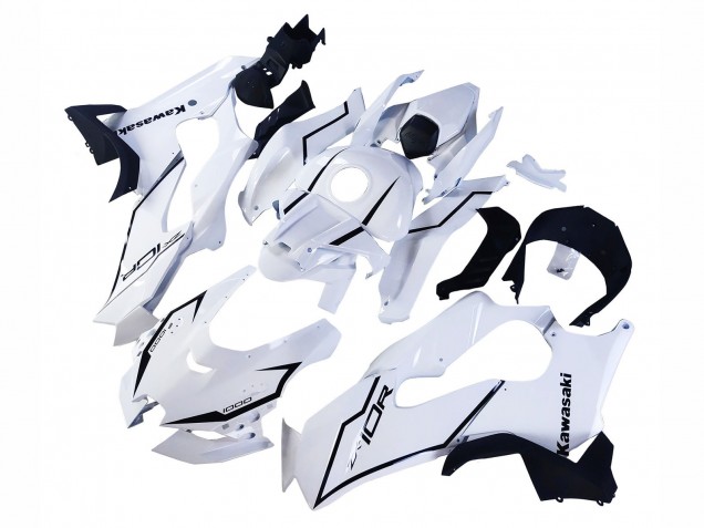 2021-2025 White Black Kawasaki ZX10R Motorcycle Fairings Australia