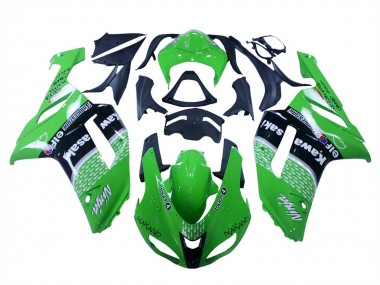 2007-2008 Green Black Ninja Kawasaki ZX6R Motorcycle Fairings Australia