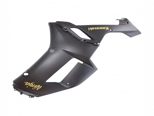 2007-2008 Matte Black with Yellow Logo Ninja Kawasaki ZX6R Motorcycle Fairings Australia
