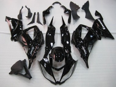 2013-2018 Glossy Black Kawasaki ZX6R Motorcycle Fairing Australia