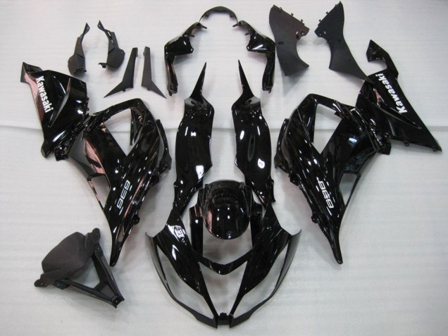 2013-2018 Glossy Black Kawasaki ZX6R Motorcycle Fairing Australia