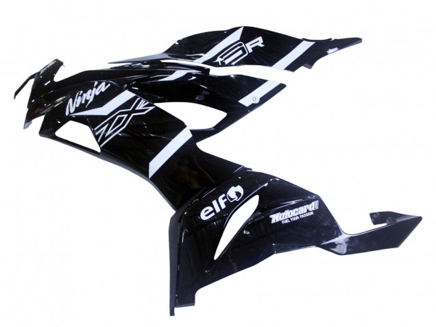 2019-2022 Glossy Black White Kawasaki ZX6R Motorcycle Fairings Australia