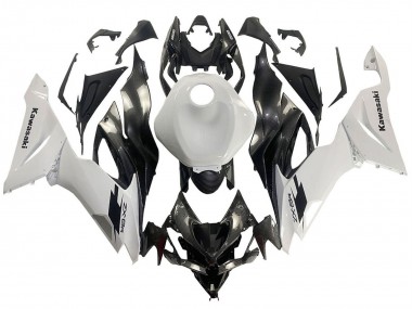 2019-2022 White Black Carbon Fiber Kawasaki ZX6R Motorcycle Fairings Australia