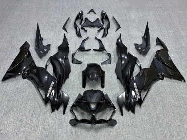 2019-2022 Glossy Black Kawasaki ZX6R Motorcycle Fairing Australia