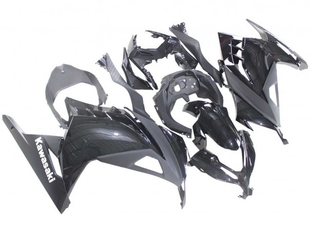 2013-2024 Glossy Black Kawasaki EX300 Motorcycle Fairings Australia
