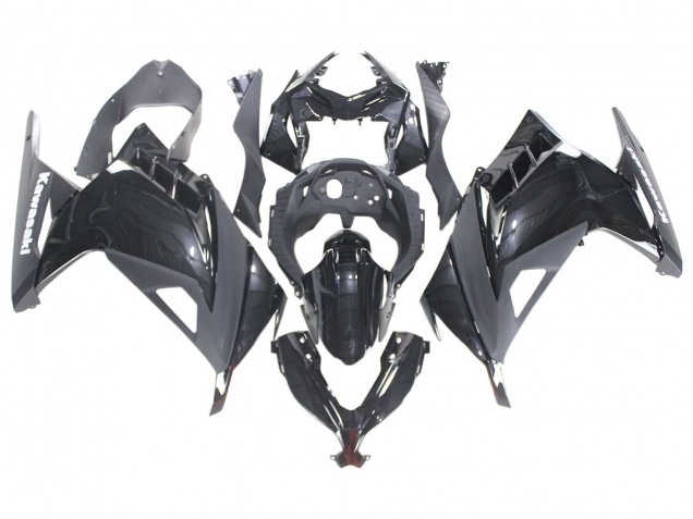 2013-2024 Glossy Black Kawasaki EX300 Motorcycle Fairings Australia
