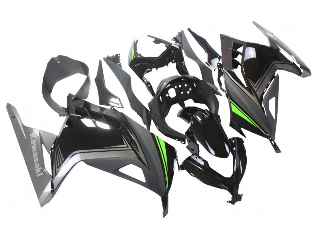 2013-2024 Glossy Black Matte Black Green Kawasaki EX300 Motorcycle Fairings Australia