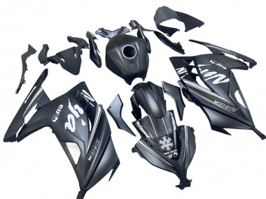 2013-2024 Matte Black White Elf Snow Kawasaki EX300 Motorcycle Fairings Australia