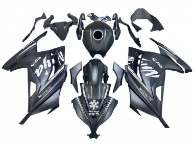 2013-2024 Matte Black White Elf Snow Kawasaki EX300 Motorcycle Fairings Australia