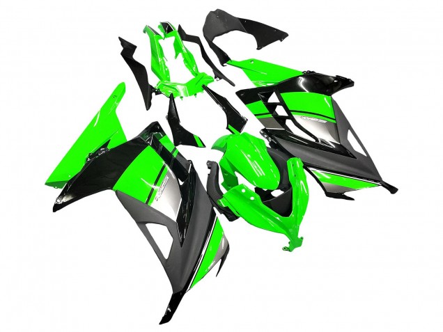 2013-2024 Green Silver Black Kawasaki EX300 Motorcycle Fairings Australia