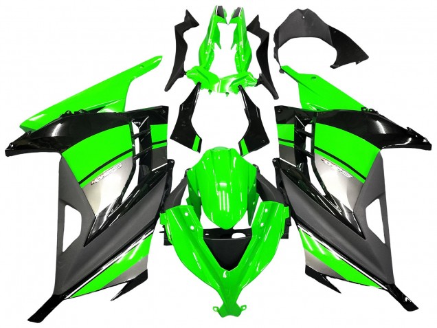 2013-2024 Green Silver Black Kawasaki EX300 Motorcycle Fairings Australia