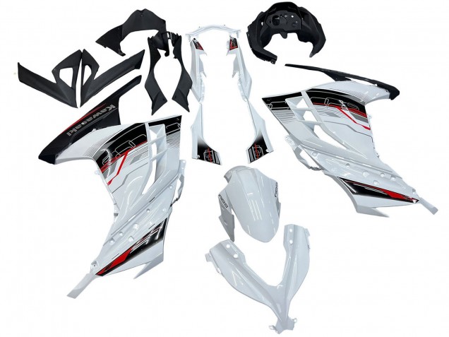 2013-2024 White Red Black Kawasaki EX300 Motorcycle Fairings Australia