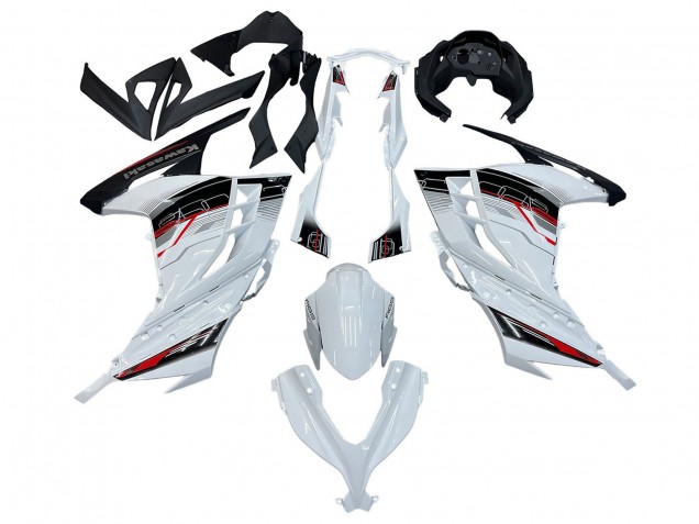 2013-2024 White Red Black Kawasaki EX300 Motorcycle Fairings Australia