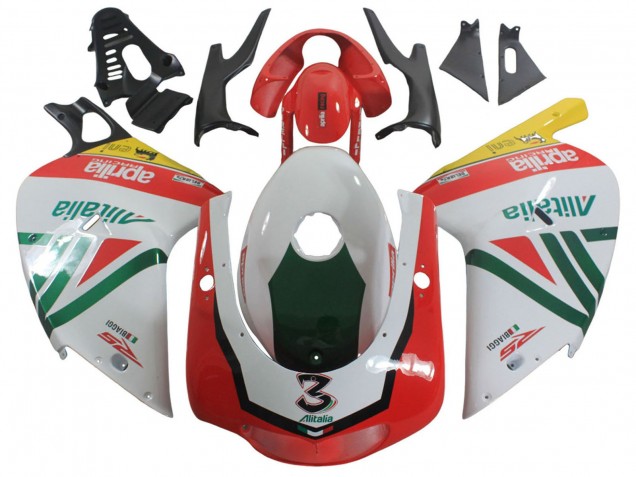 2000-2005 White Yellow Green Black Alitalia 3 Aprilia RS125 Motorcycle Fairings Australia