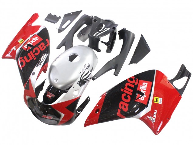 2000-2005 Red Black Silver Racing Aprilia RS125 Motorcycle Fairings Australia