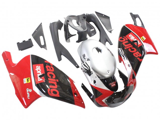 2000-2005 Red Black Silver Racing Aprilia RS125 Motorcycle Fairings Australia
