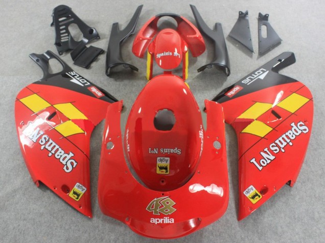 2000-2005 Red Yellow Black Spains No1 Aprilia RS125 Motorcycle Fairings Australia
