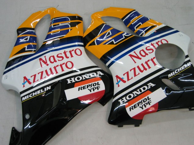 2004-2007 Yellow Blue White Black Nastro Azzurro Honda CBR600 F4i Motorcycle Fairings Australia